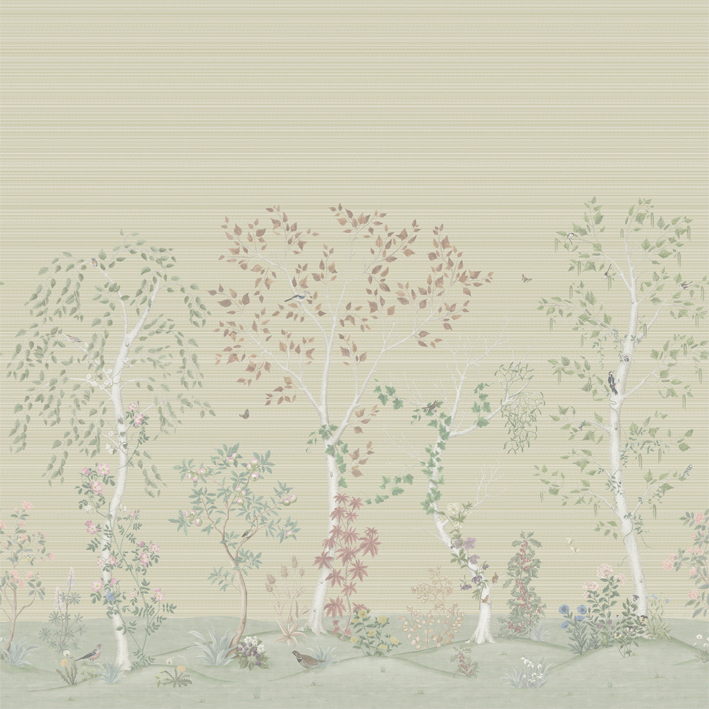 Seasonal Woods Grasscloth