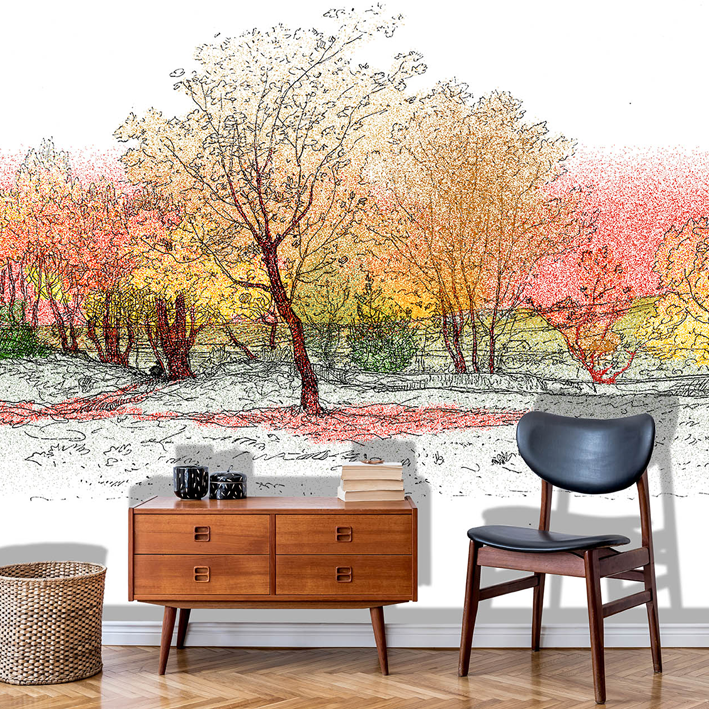 Paysage arbre automne