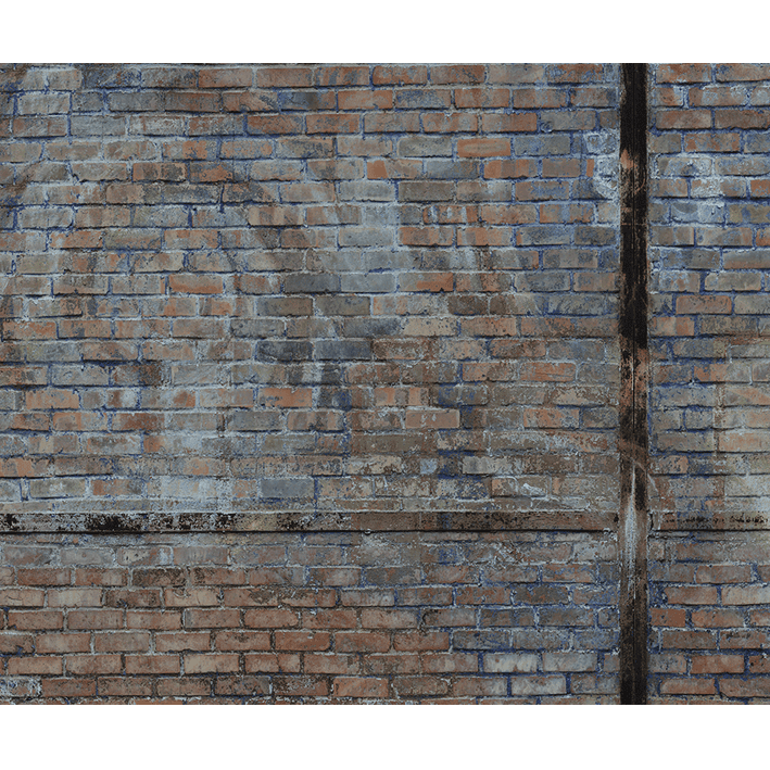 JOLI MUR DE BRIQUES PEINTES
